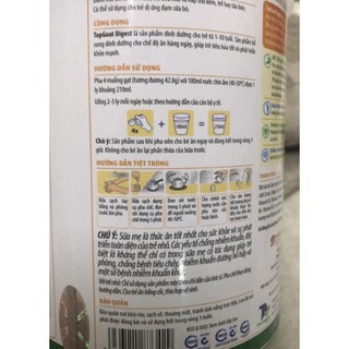 Sữa dê TopGoat Baby 800g