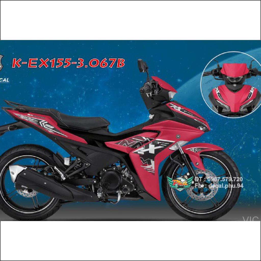 Tem Rời Exciter 155 VVA đỏ MX (J)
