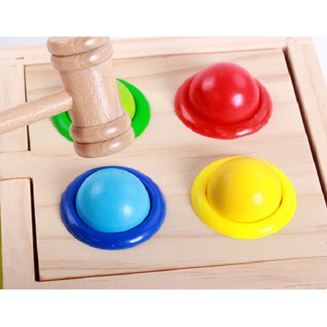 Đồ chơi hộp thả khối đập bóng đa năng cho bé