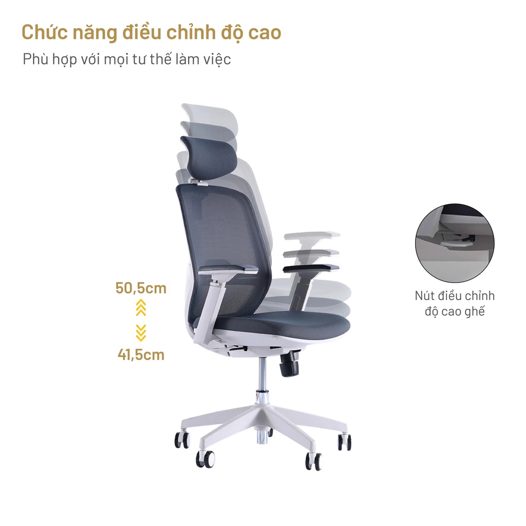 [Hỏa Tốc] Ghế Công Thái Học Xiaomi Manson T21 Pro Chuẩn Ergonomic, Ghế Văn Phòng Bảo Vệ Cột Sống Giảm Đau Vai Gáy | BigBuy360 - bigbuy360.vn