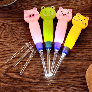 BỘ DỤNG CỤ LẤY RÁY TAI CÓ ĐÈN hình thú ngộ nghĩnh (Có 3 Đầu Khác Nhau)
