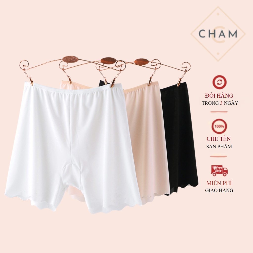 Quần Lót Nữ Đùi Su CharmAiry quần mặc váy không viền may lượn sóng 889