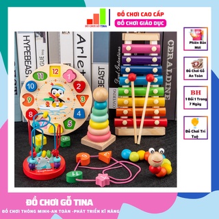 Đồ Chơi Cho Bé , Đồ Chơi Gỗ Giáo Dục Tina Chất Liệu An Toàn Giúp Bé Phát Triển Tư Duy, Trí Tuệ, Sáng Tạo Thông Minh