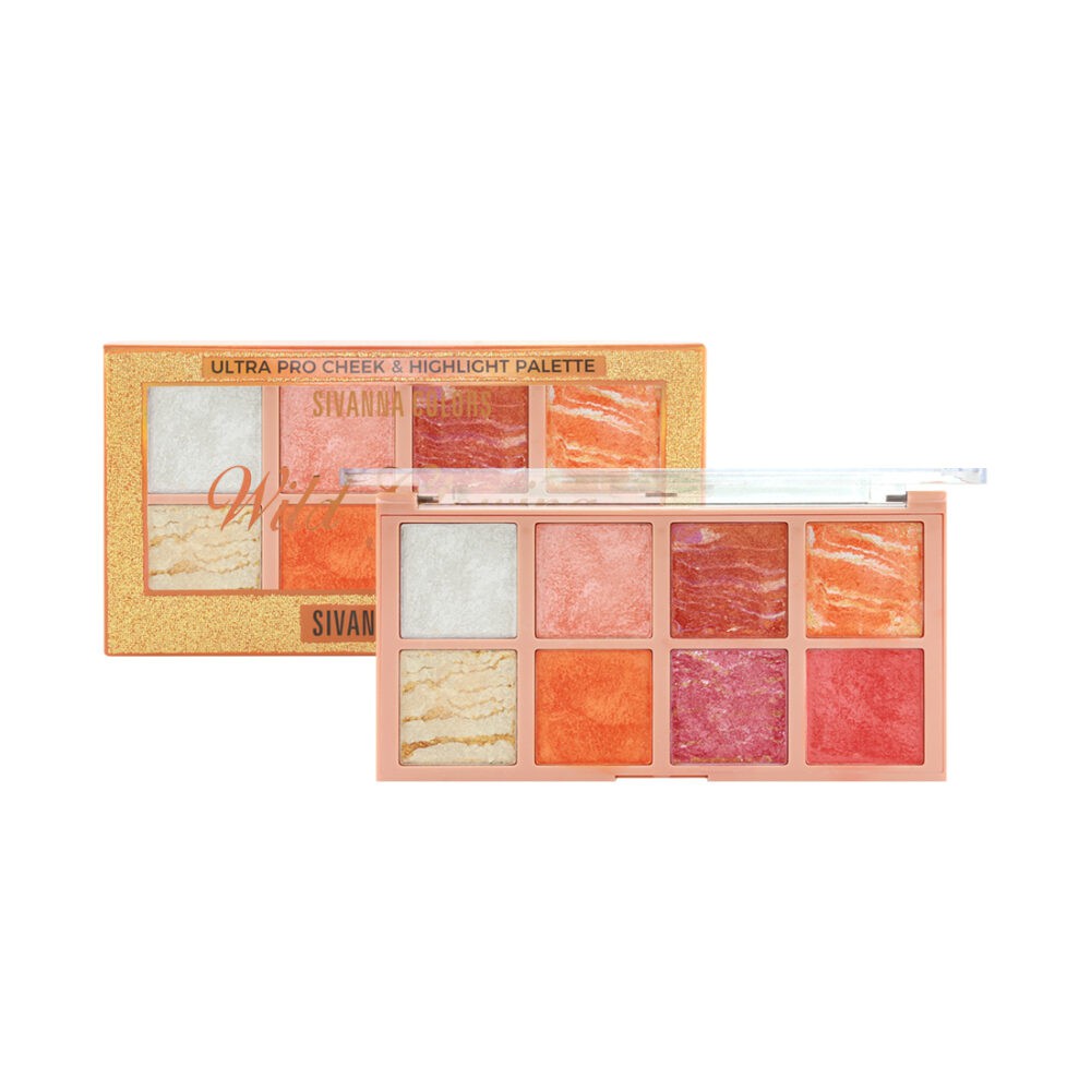 Bảng Phấn Má Hồng &amp; Bắt Sáng Sivanna Colors Palette HF3017