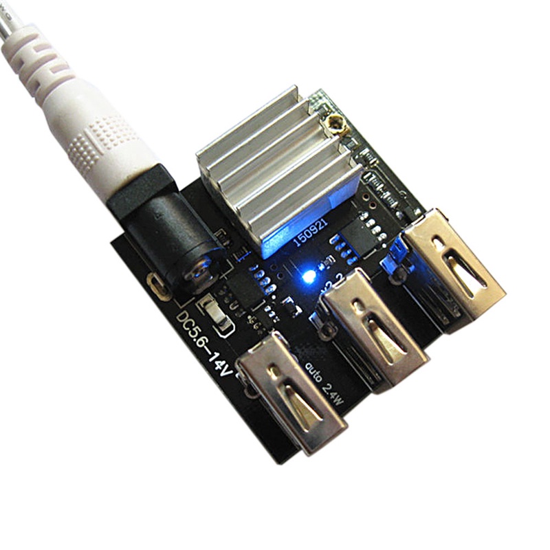 Mô Đun Tăng Áp 9V / 12V Sang 5V8A USB 3 Cổng Sạc USB Chuyên Dụng