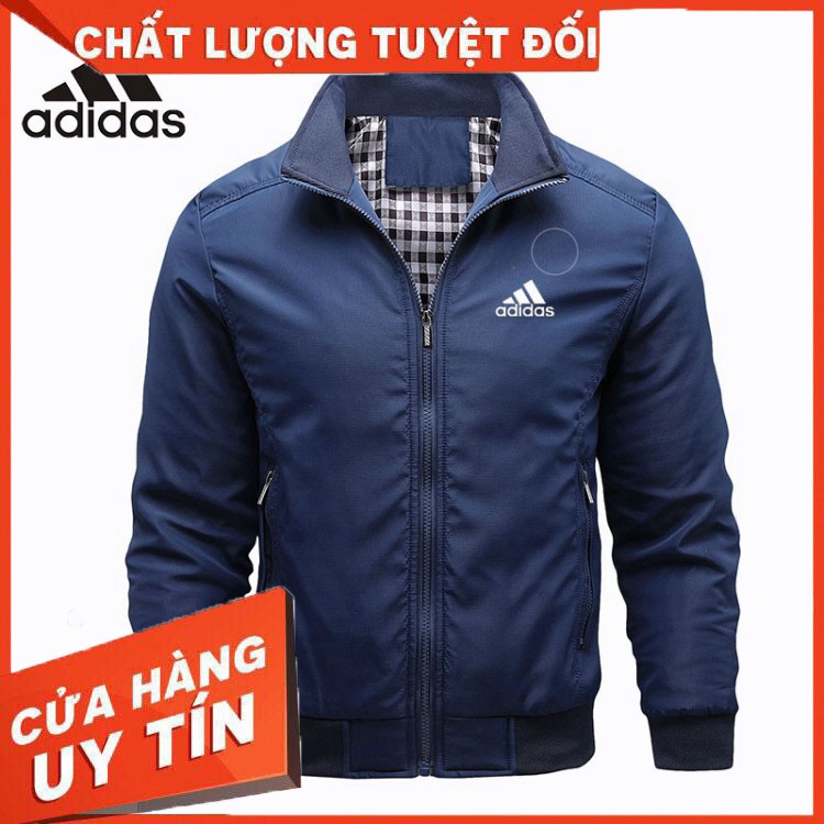 HÀNG NHẬP KHẨU -  Áo khoác Bomber Adidas kháng nước giữ ấm chất lượng cao cho nam - Hàng Nhập Khẩu