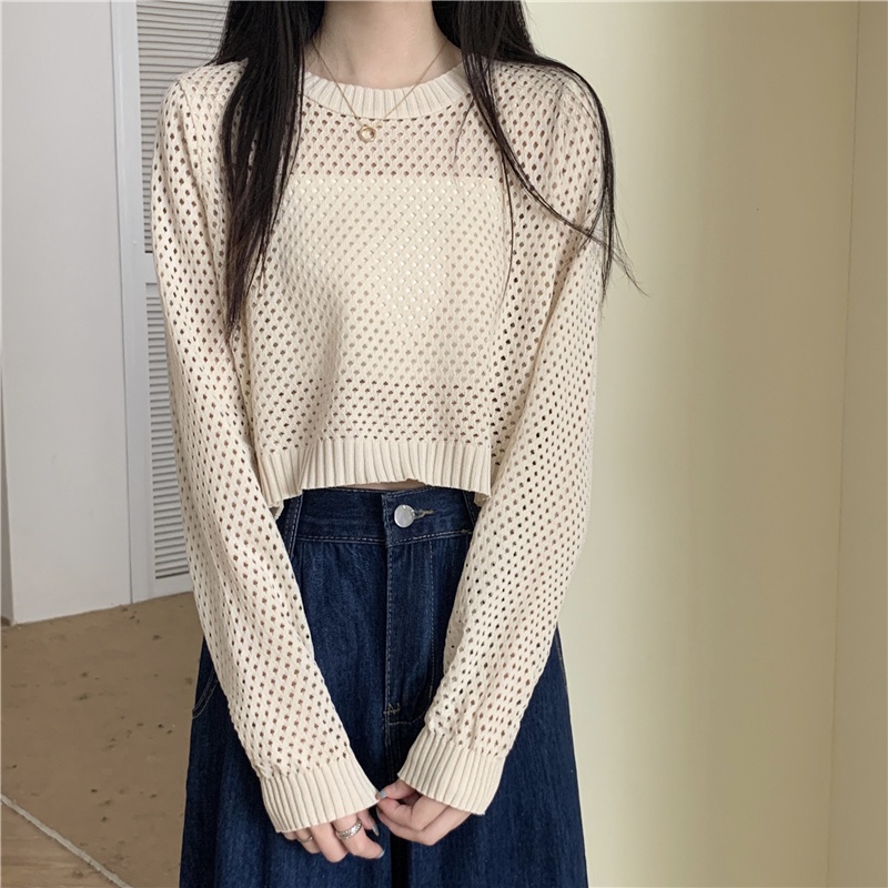 Áo Dệt Kim Mỏng Tay Dài Chống Nắng Phong Cách Mới 54040