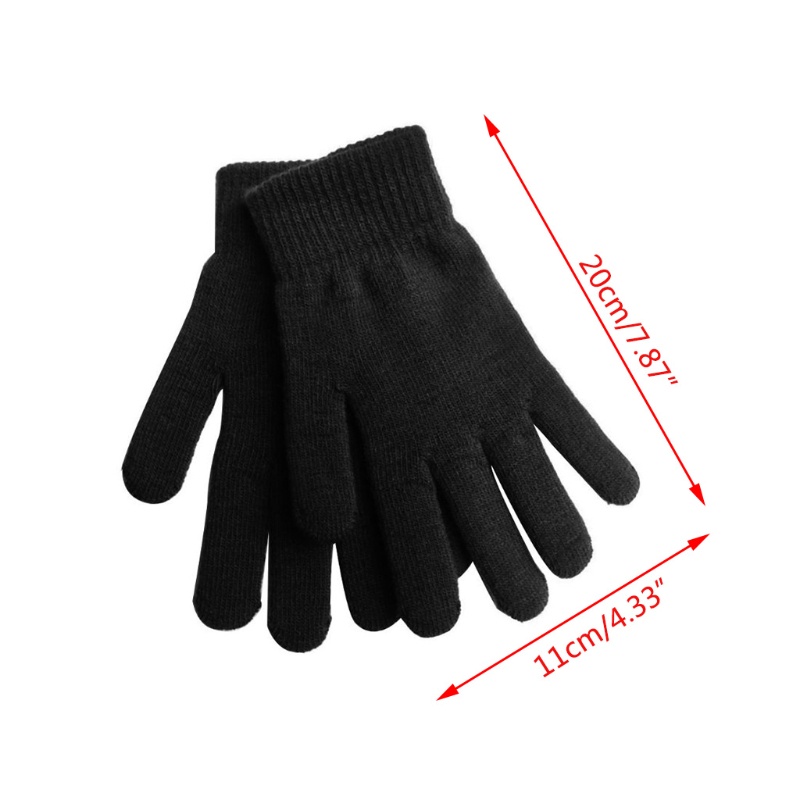 Đôi Găng Tay Len Lót Lông Giữ Ấm Mùa Đông Cho Nam Nữ