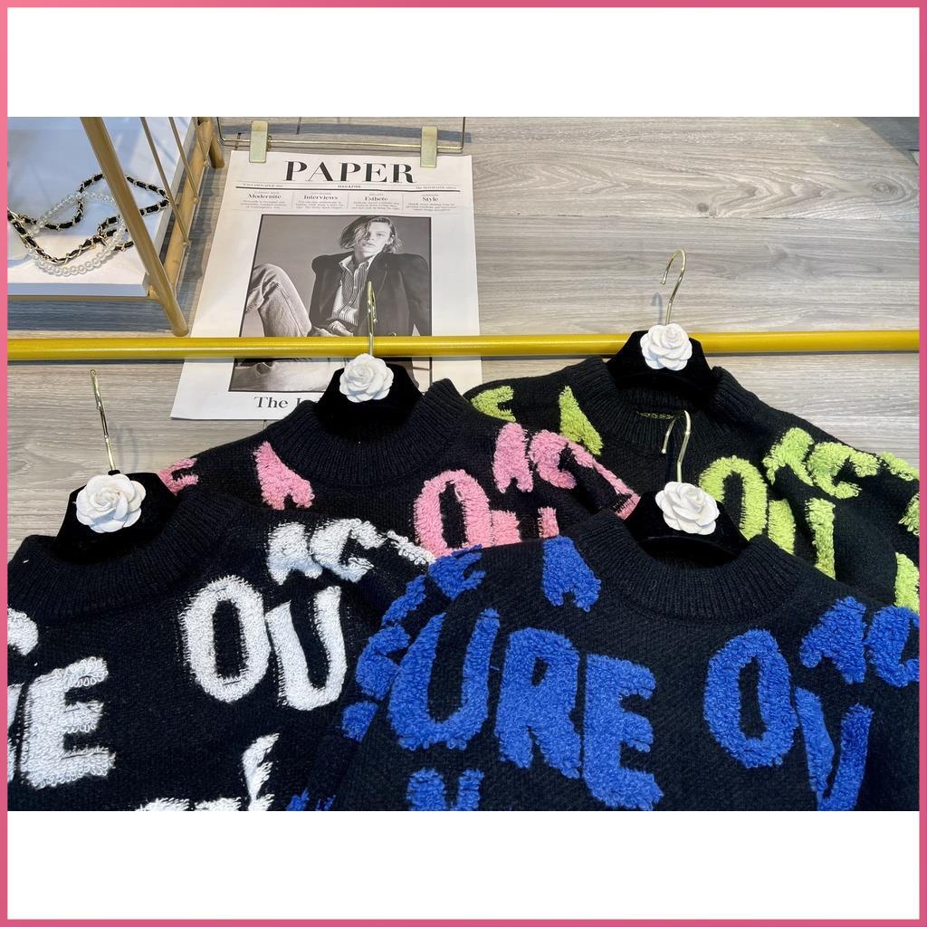 Áo len nữ form rông ANVI áo len tay dài dáng rộng chữ xù bông nhiều màu dày đẹp thời trang nữ mua đông xuân dưới 70kg . | BigBuy360 - bigbuy360.vn