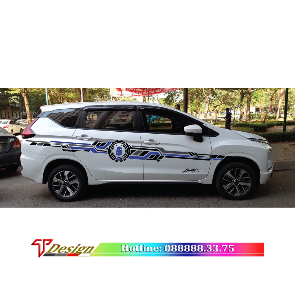 Tem xe ô tô phong cách TRD Sport, fortuner, innova, bán tải, 4 chỗ, 5 chổ, 7 chỗ  .. dán được nhiều dòng xe