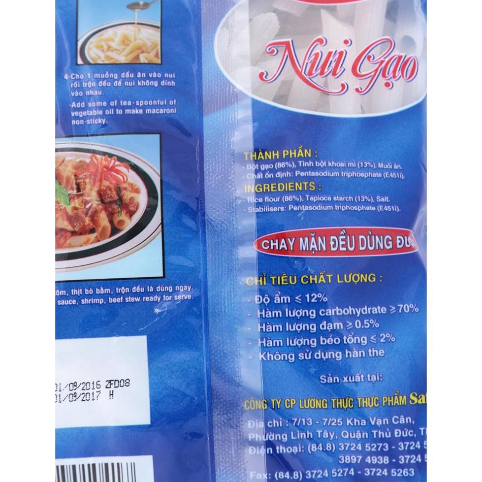 Nui Gạo Trắng Ống/Xoắn Safoco Ăn Kiêng Giảm Cân Mì Ý Bún Ngon 200G