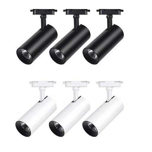 Combo 3 đèn led rọi ray ống bơ 5w + thanh ray 1m