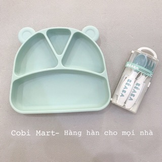 Khay ăn dặm silicon Hàn quốc [chính hãng, có bill]