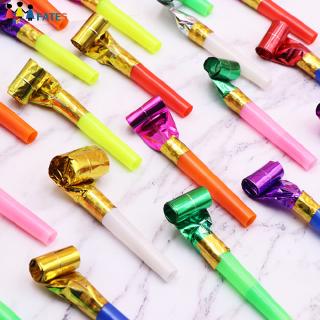 Set 100 Còi Thổi Giấy Nhiều Màu Sắc