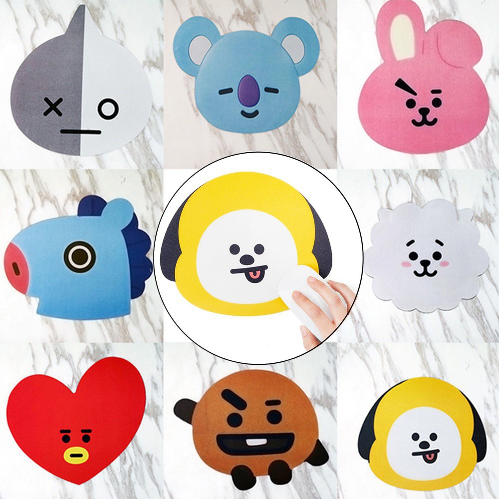 Miếng lót chuột silicon hình BT21 của nhóm nhạc KPOP BTS6/4