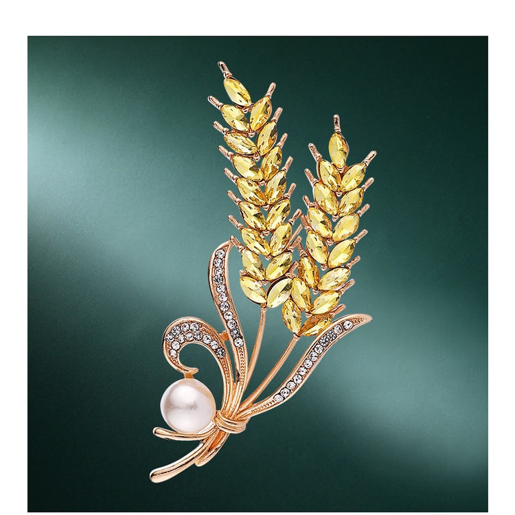 Ghim Cài Áo Đính Đá Và Ngọc Trai Giả Sang Trọng Dành Cho Nữ