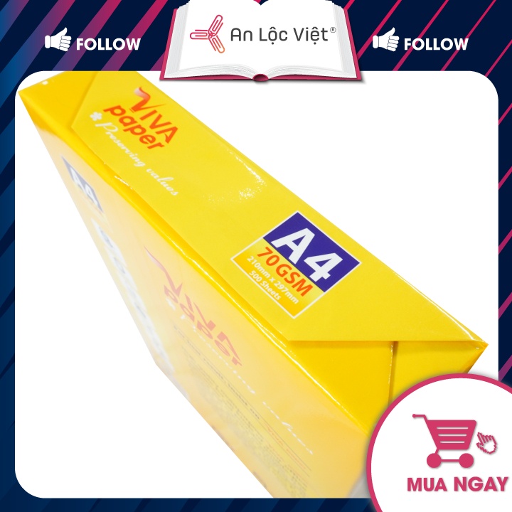 Giấy VIVA &amp; VIVA ++ khổ A4 chính hãng định lượng 70 gsm