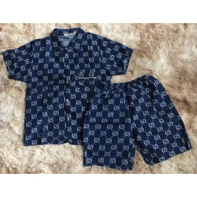 [XẢ HÀNG] Bộ ngủ lụa pizama đùi nam nữ | BigBuy360 - bigbuy360.vn