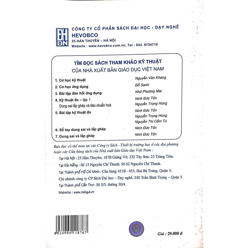 Sách - Bài Tập Kỹ Thuật Đo- Tái Bản Lần Thứ 3