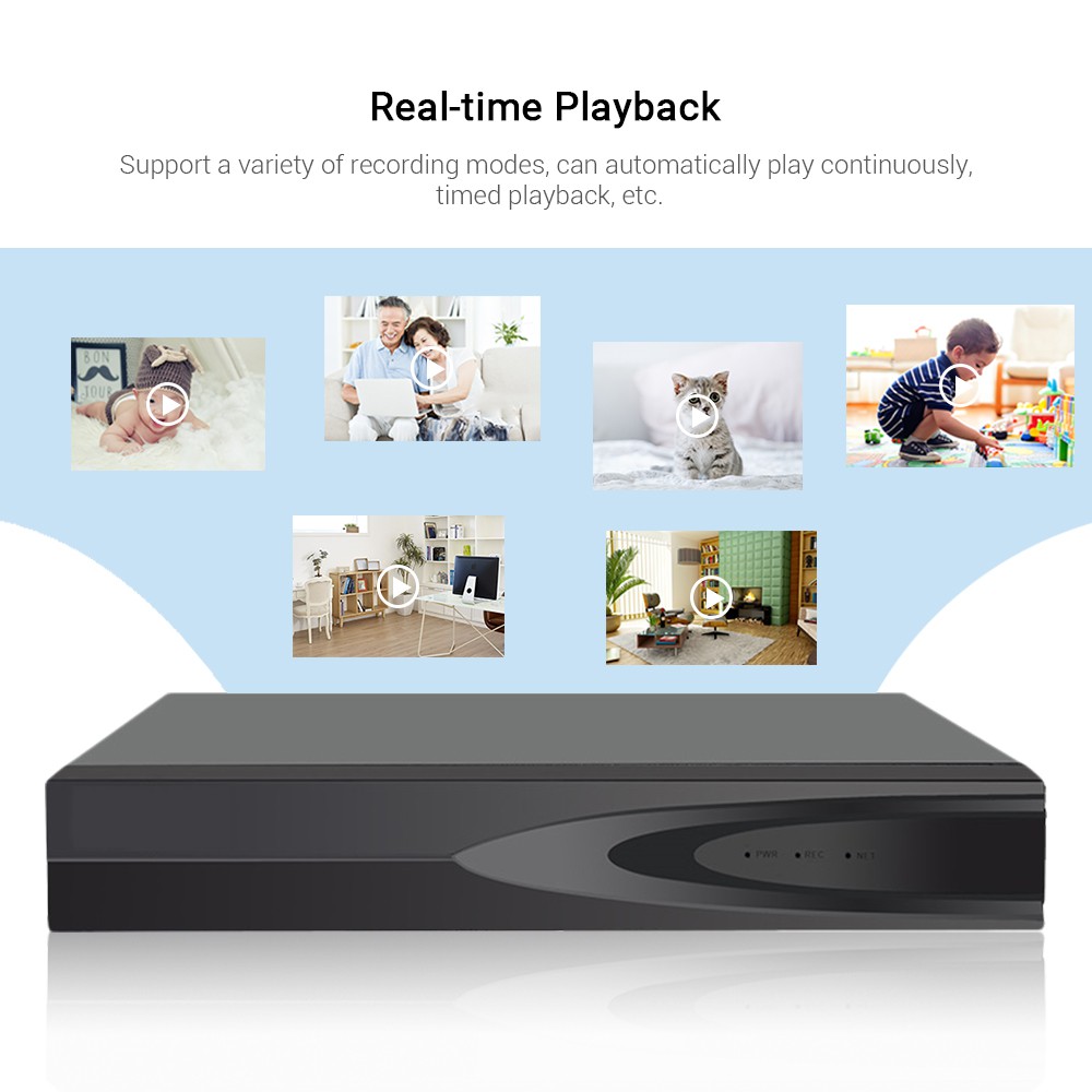 Đầu ghi hình an ninh Hamrol ONVIF H.265 CCTV NVR 16CH 5MP / 8CH 4MP / 4CH 5MP CCTV P2P