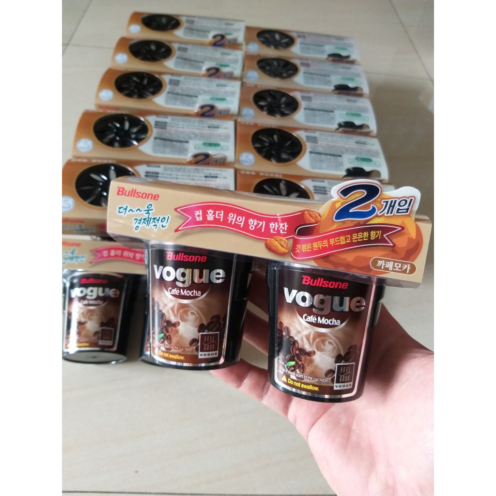 2 Hộp sáp thơm Cafe khử mùi oto - BULLSONE VOGUE CAFÉ MOCHA 130G Khôi Nguyên Auto