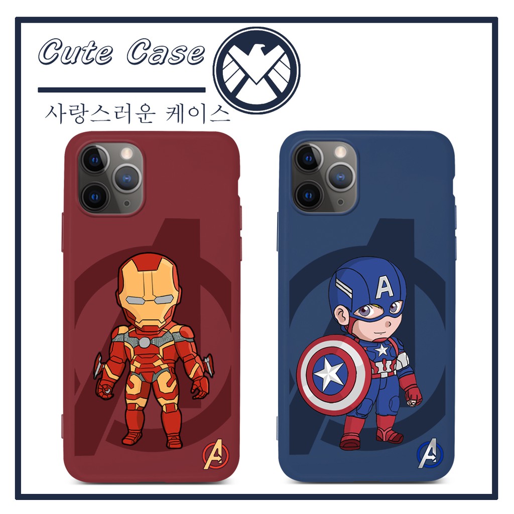 Ốp điện thoại hình Captain Iron Man cho iPhone 11 Pro Max 5 5S SE 6 6S 6s Plus 7 Plus 8 Plus 7 8 Plus X XR XS Max
4.5