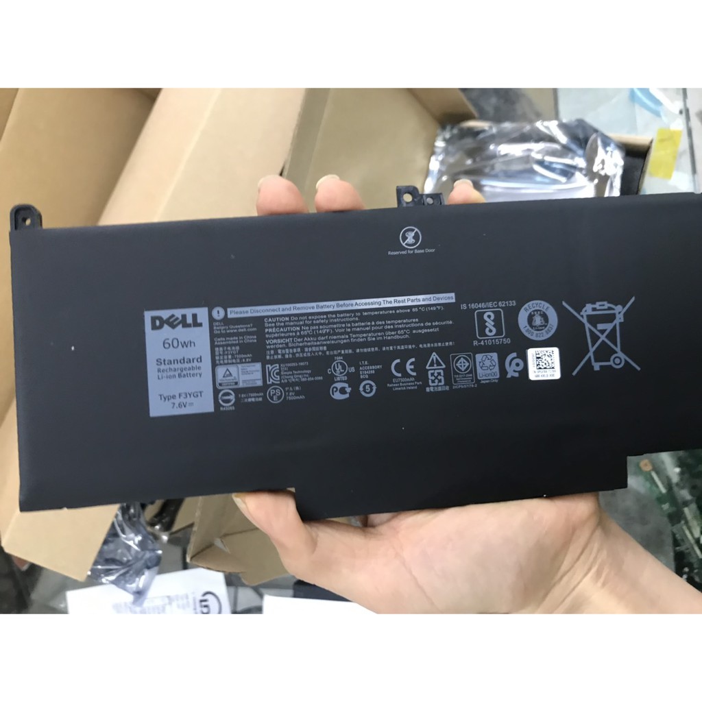Pin Dell (Original) 60wh Latitude 12 7280 7480 F3YGT Battery