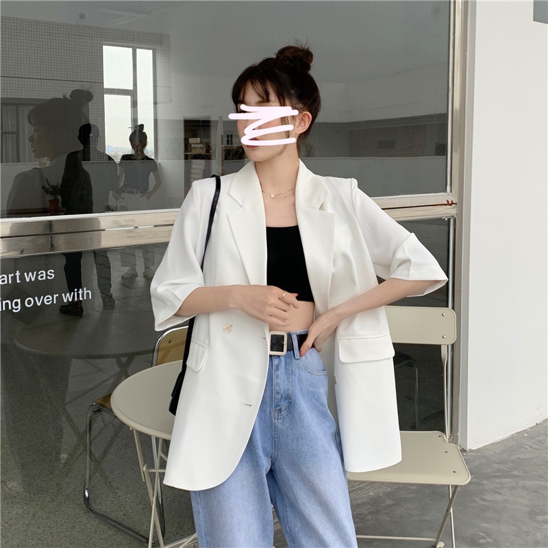 Blazer ngắn tay 4 cúc | BigBuy360 - bigbuy360.vn