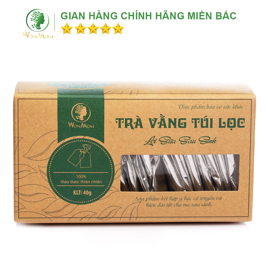 Giảm 35K - Đơn 339K  Trà vằng túi lọc lợi sữa, thon gọn cơ thể sau sinh