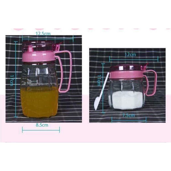 Set 5 lọ thủy tinh đựng gia vị tiện dụng
