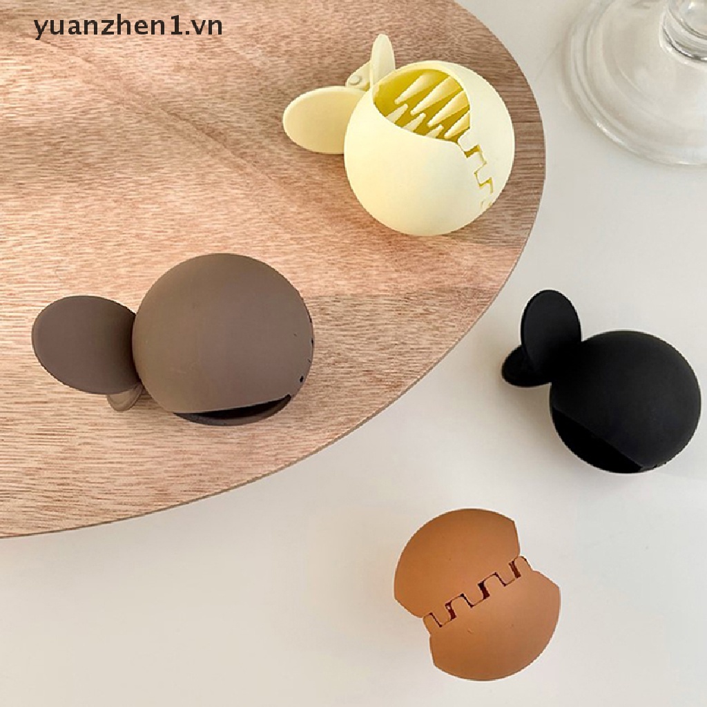 Kẹp Tóc Càng Cua Màu Trơn Cố Định Tóc Đuôi Ngựa Thời Trang Cho Nữ