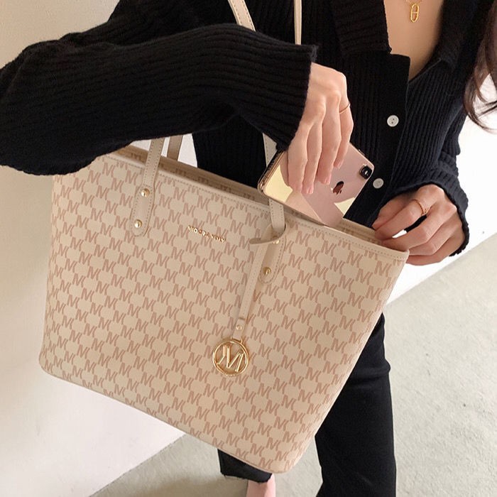 Túi xách Miocra / Túi xách + mặt trang trí + ví cỡ lớn họa tiết hoa anh đào kiểu mùa hè 2022 nhiều màu tùy chọn cho nữ