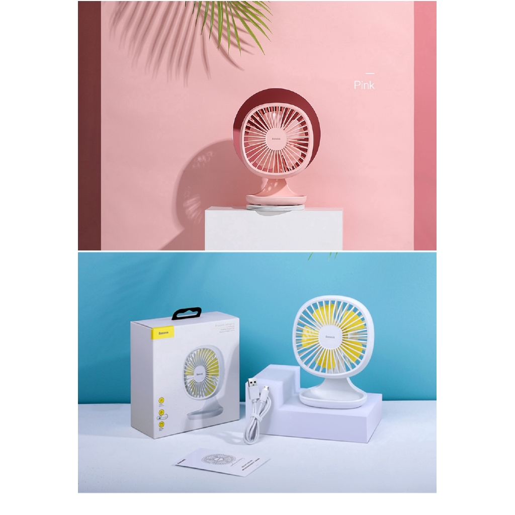 Quạt điện mini siêu êm sạc USB tiện dụng kích thước 14.4cm*12cm*7cm