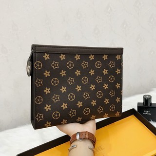 Túi da nam cầm tay cao cấp LV VD072