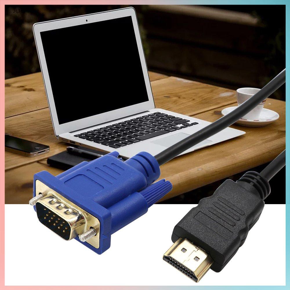 Dây cáp chuyển đổi đầu HDMI sang VGA D-SUB bền bỉ dành cho TV / máy tính để bàn