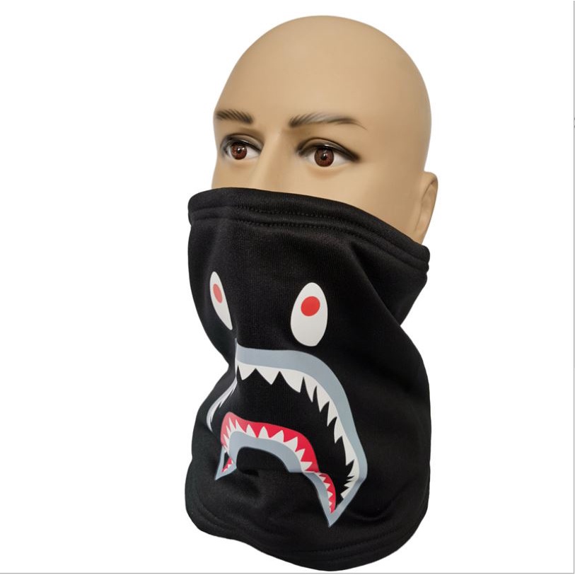 Khẩu trang trùm cổ bape shark 2022
