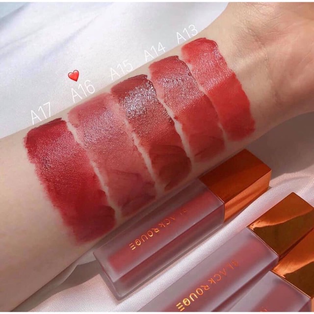 [Sẵn 17 màu] Son Kem lì black rouge air fit velvet lip tint Hàn Quốc..