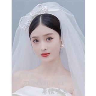 Voan lúp cô dâu nơ ngọc