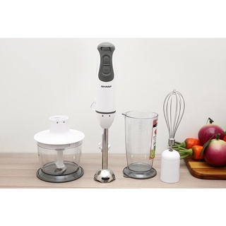 Máy xay sinh tố cầm tay sharp em-h076sv-wh