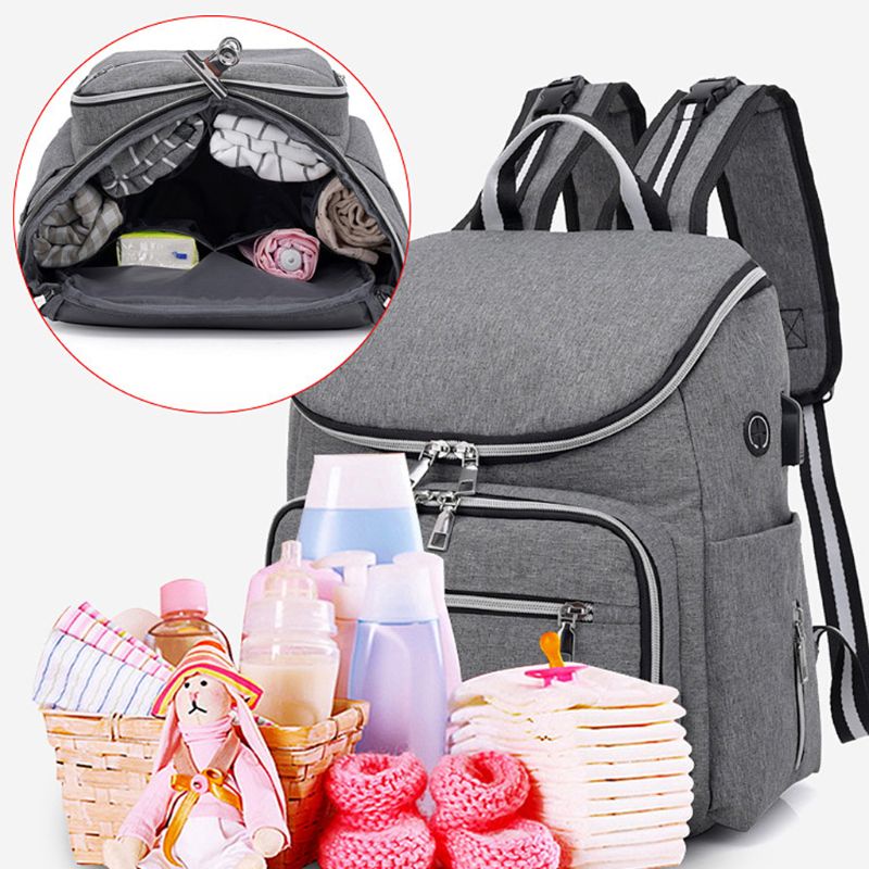 Ba Lô Đựng Tã Đa Năng Sức Chứa Lớn Tiện Lợi Dễ Sử Dụng Dành Cho Mẹ Bỉm Sữa