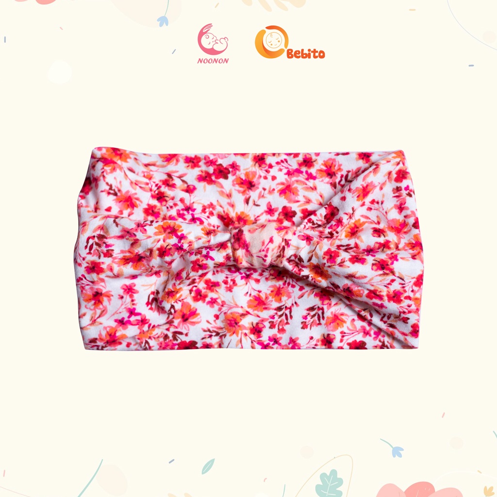 Dây Buộc TURBAN băng đô bản to cao cấp cho bé gái chát liệu vải cotton - mã TUNN07 - sp 10