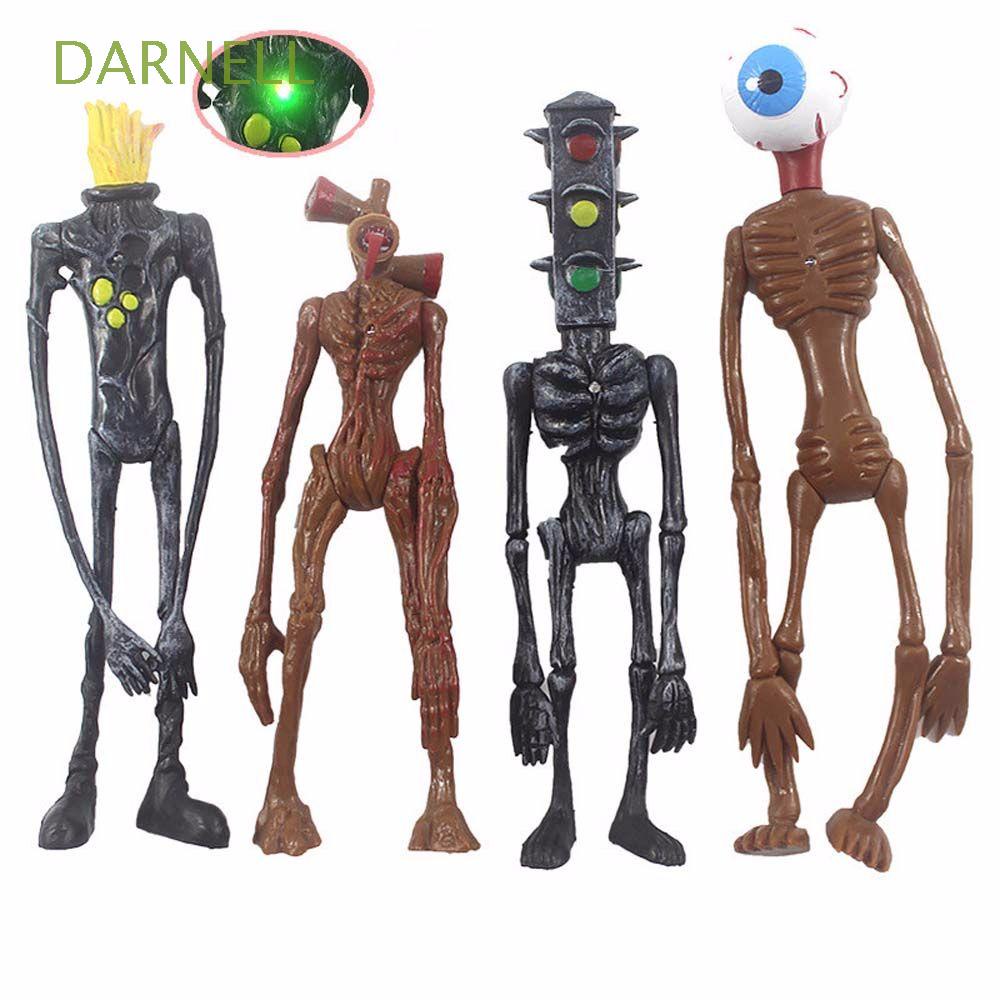 DARNELL 4pcs/set Anime Siren Head For Children Gift Anime Model Action Figure Horroe Lamp Head Model Toys Japan Anime Desktop Decorations Home Ornaments Collection Figures Model Figuals