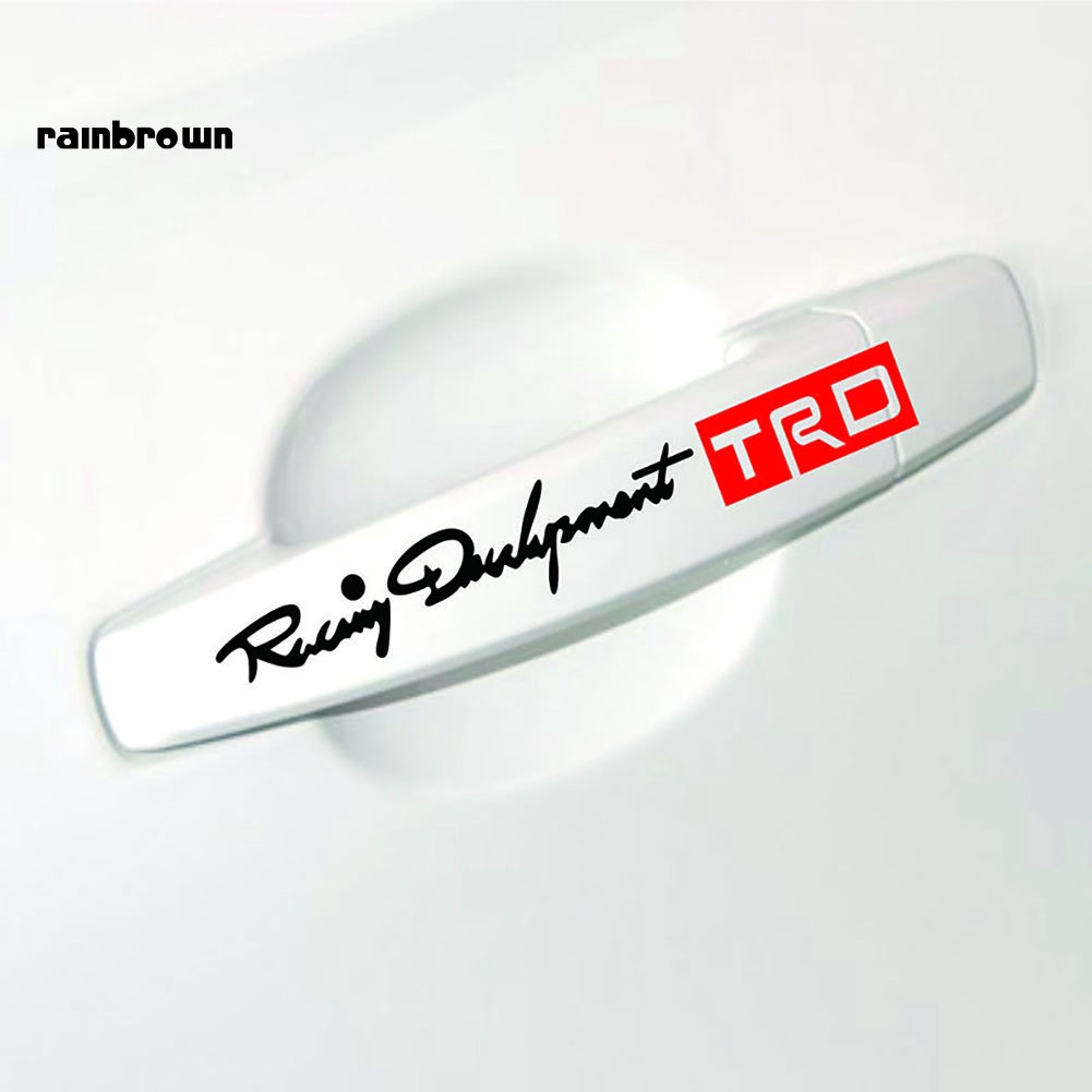 Set 4 miếng dán tay nắm cửa xe hơi độc đáo cao cấp