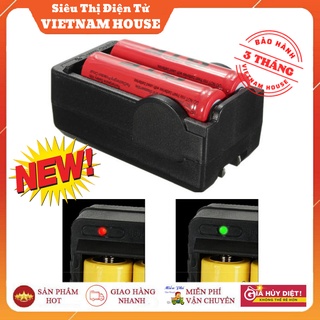 🔴Đang Sale || Loại 1 - Bộ Sạc Đôi Dùng Cho Pin Ultra Fire 3.7V~4.2V - Sạc Pin Các Loại 18650 / 6800 / 4200 / AA / AAA