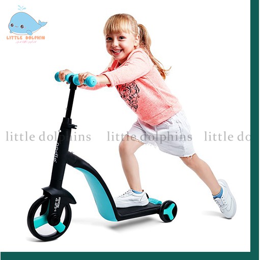 Siêu xe Nadle 3 trong 1 vừa làm xe đạp, xe chòi chân, xe scooter Joovy [ Dolphins ] cho bé từ 2 tuổi trở lên