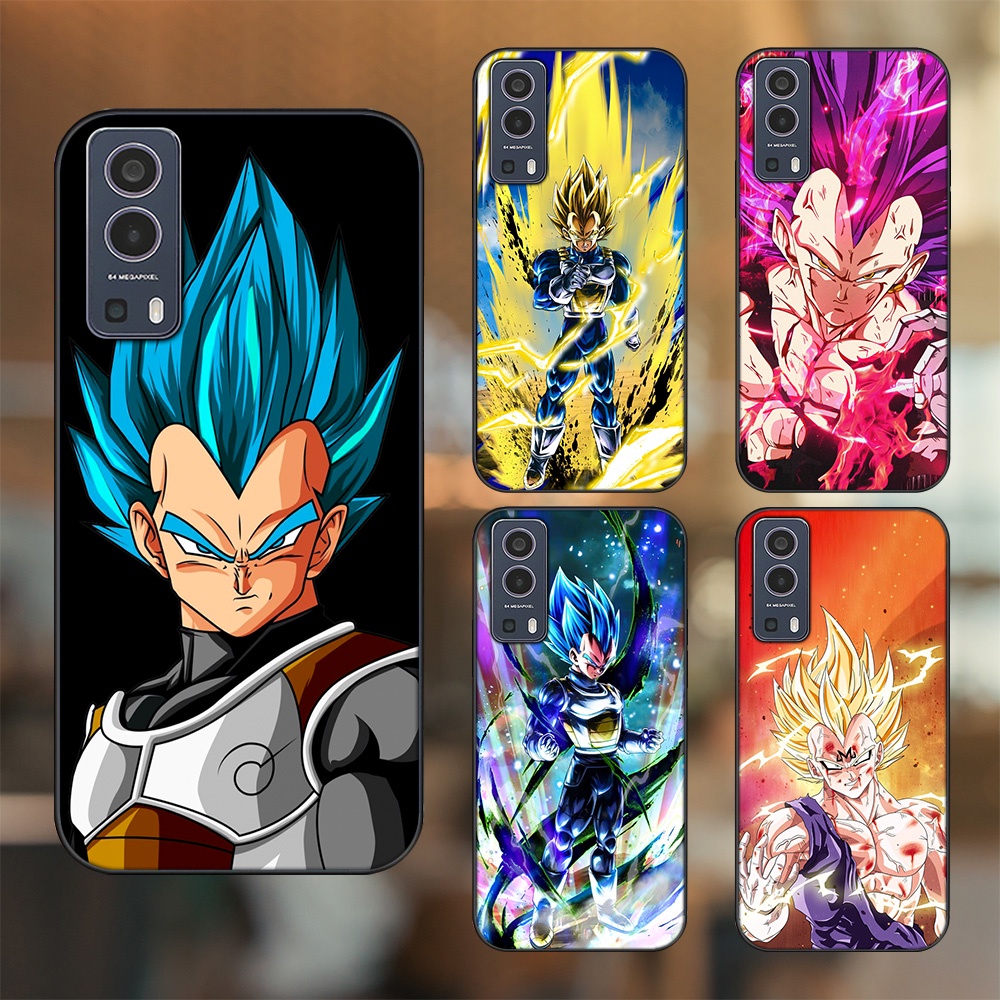 Ốp lưng Vivo Y72 5G viền đen in hình Vegeta Dragon Ball