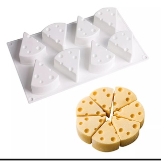 Khuôn silicon làm pudding hình miếng phô mai