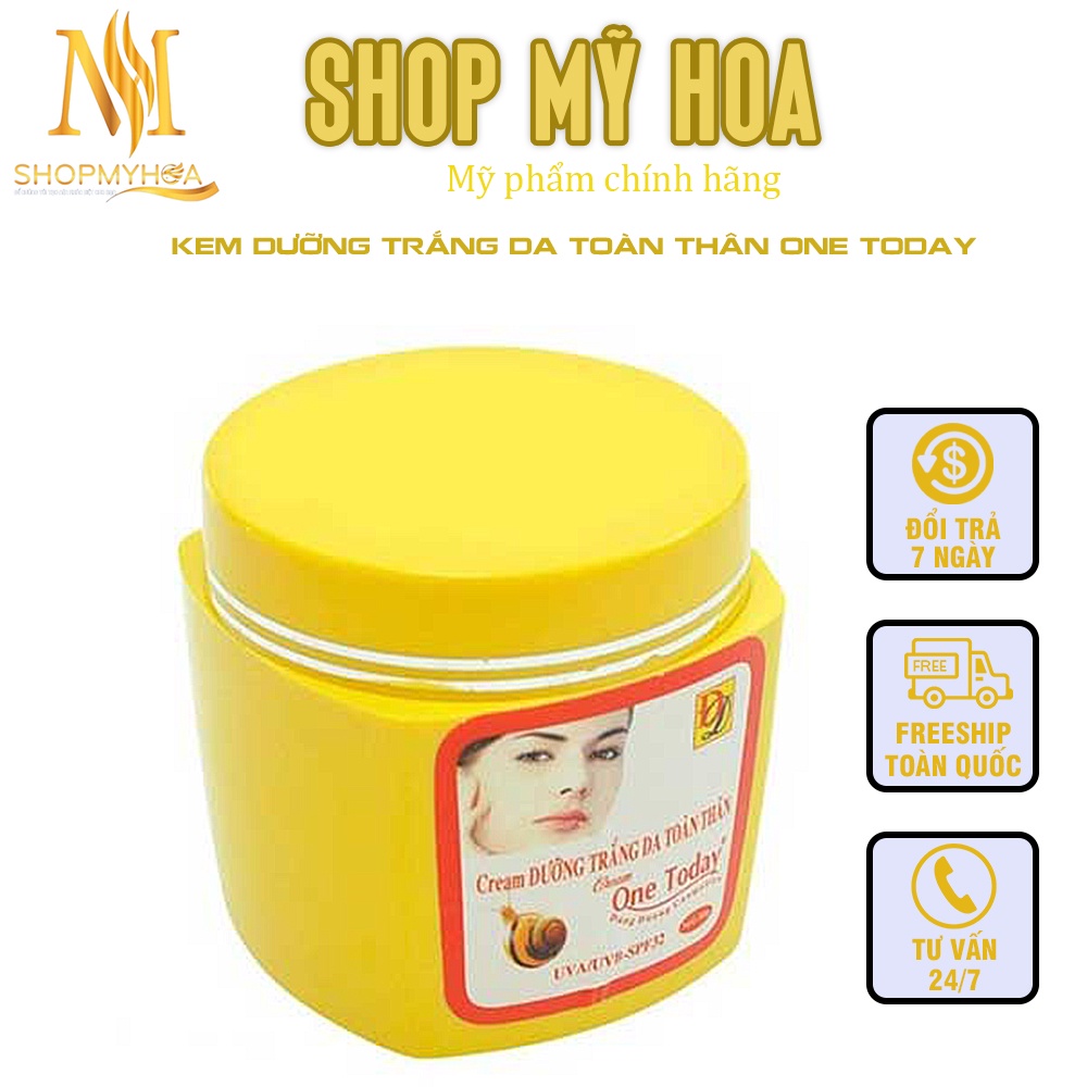 Kem body -Kem Dưỡng Toàn Thân One Today ó tác dụng dưỡng trắng da làm mờ các vết thâm nhanh chóng chống lại sự lão hóa