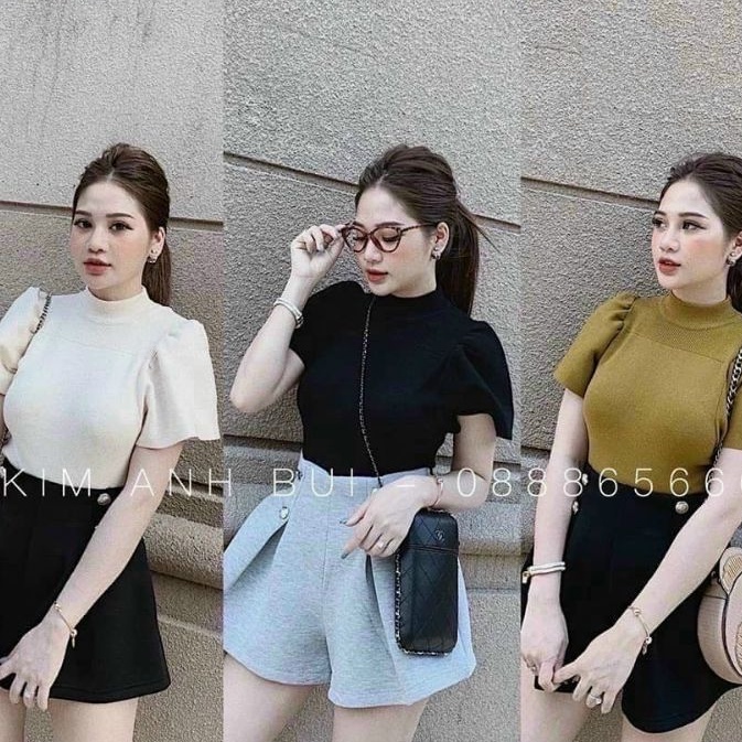 Áo cổ lọ thun gân tăm phôm chuẩn sang chảnh A15 ❤️