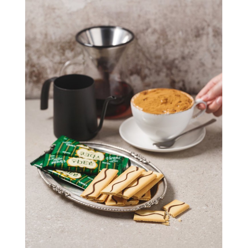 [CROWN] BÁNH QUY DAI NHÂN CÀ PHÊ VIENNA 126G - [크라운] 쿠크다스 비엔나 커피 126G